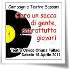 Al Teatro Civico va in scena 'C'era un sacco di gente, soprattutto giovani'