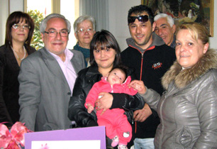 un momento della breve cerimonia