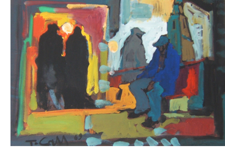 Tore Cau, olio su tela