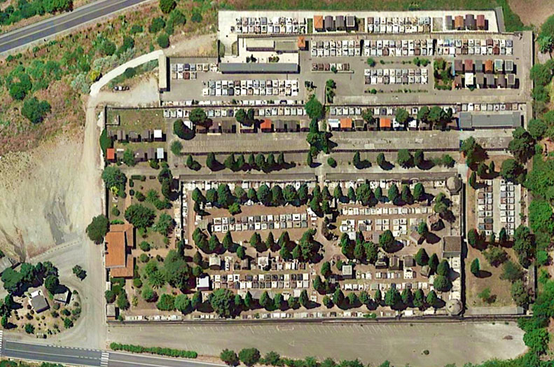 Vista aerea del Cimitero Comunale